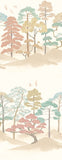 Hanashi Kigi Blush & Seafoam wallpaper by Ohpopsi, a pink leaf design