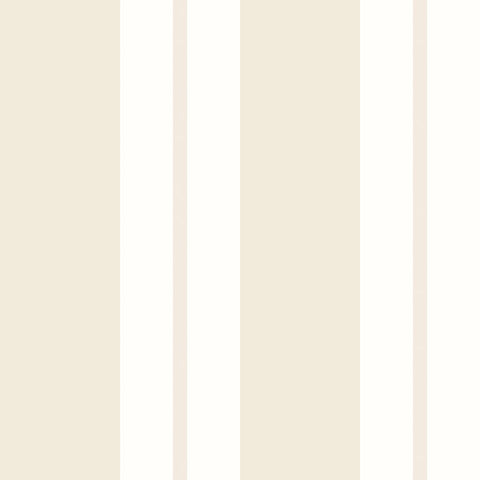 Simply Stripes Wide Multi Stripe Oatmeal wallpaper by Ohpopsi, a neutral striped design