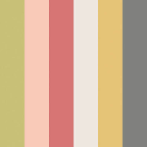 So Stripey Rainbow Bloc Cherry Twist wallpaper by Ohpopsi, a red striped design
