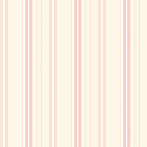 Simply Stripes Ribbon Mix Stripe Blossom wallpaper by Ohpopsi, a pink striped design