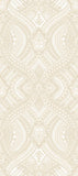 Elegance Ogee Damask Natural wallpaper by Hoopla Walls, a neutral damask design