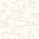 Hanashi Kaiwa Lace White wallpaper by Ohpopsi, a white leaf design