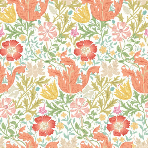 Eden Vol 2 Honeysuckle & Tulip Citrus Mix wallpaper by Hoopla Walls, a yellow floral design
