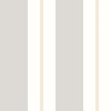 Simply Stripes Wide Multi Stripe Stone wallpaper by Ohpopsi, a neutral striped design