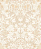 Eden Vol 2 Blackthorn Damask Linen Mix wallpaper by Hoopla Walls, a beige damask design