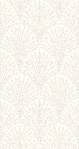 Elegance Leaf Fan Chalk wallpaper by Hoopla Walls, a white leaf design