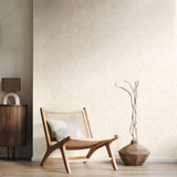 Elegance Leaf Vine Natural wallpaper by Hoopla Walls shown on a full wall
