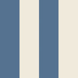 Simply Stripes Wide Stripe Ink wallpaper by Ohpopsi, a blue striped design