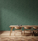 Eden Vol 2 Thistle Damask Forest wallpaper by Hoopla Walls shown on a full wall