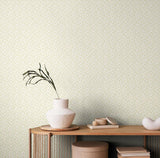 Purity Dotty Vine Sage wallpaper by Hoopla Walls shown on a full wall