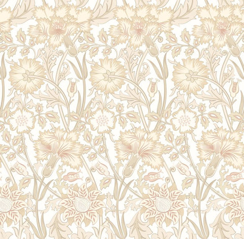 Eden Vol 2 Iris Meadow Natural wallpaper by Hoopla Walls, a neutral floral design
