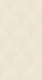 Elegance Leaf Fan Natural wallpaper by Hoopla Walls, a neutral leaf design