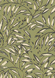 Riches of Nature Lorena Vine Olive wallpaper by Ohpopsi, a green leaf design
