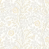 Eden Vol 1 Rosehip Trail Natural Stone wallpaper by Hoopla Walls, a neutral floral design