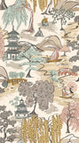 Hanashi Oka Perfect Almond wallpaper by Ohpopsi, a beige leaf design
