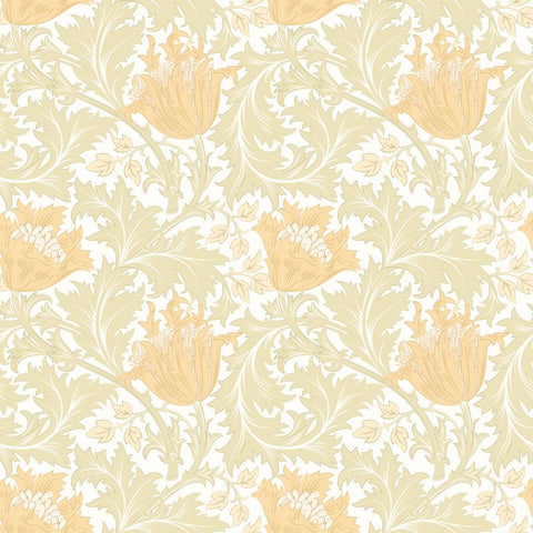 Eden Vol 2 Tulip Trail Soft Gold wallpaper by Hoopla Walls, a gold floral design