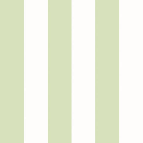 Simply Stripes Bloc Stripe Fennel wallpaper by Ohpopsi, a green striped design