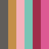So Stripey Rainbow Bloc Hot Magenta wallpaper by Ohpopsi, a pink striped design
