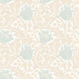 Eden Vol 2 Tulip Trail Duck Egg wallpaper by Hoopla Walls, a blue floral design