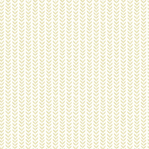 Elegance Ditsy Leaf Stripe Lichen wallpaper by Hoopla Walls, a green leaf design