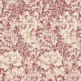 Eden Vol 1 Chrysanthemum Ruby Red wallpaper by Hoopla Walls, a red floral design