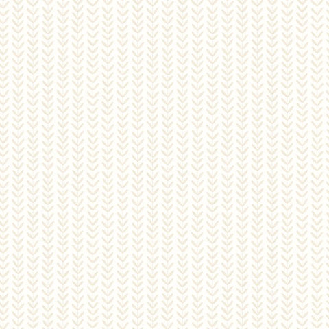 Elegance Ditsy Leaf Stripe Linen wallpaper by Hoopla Walls, a beige leaf design