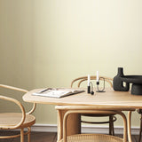 Elegance Tiny Stripe Willow wallpaper by Hoopla Walls shown on a full wall