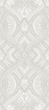 Elegance Ogee Damask Grey wallpaper by Hoopla Walls, a grey damask design