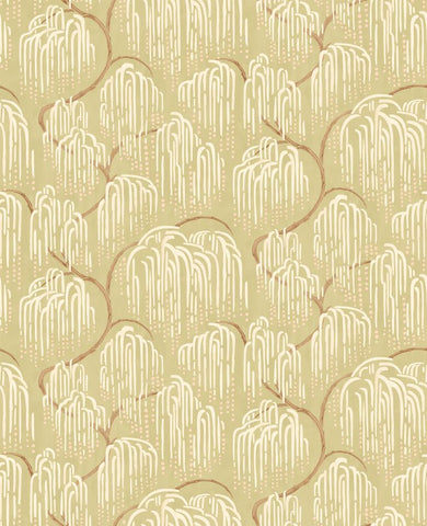 Hanashi Shizu Laurel wallpaper by Ohpopsi, a green leaf design
