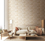 Hanashi Suiren Champagne wallpaper by Ohpopsi shown on a full wall