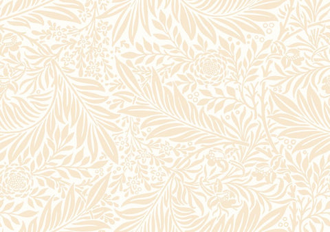 Elegance Leaf Vine Butter wallpaper by Hoopla Walls, a yellow leaf design