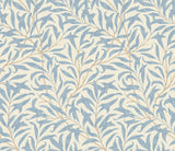 Eden Vol 2 Willow Trail Wedgewood wallpaper by Hoopla Walls, a blue leaf design