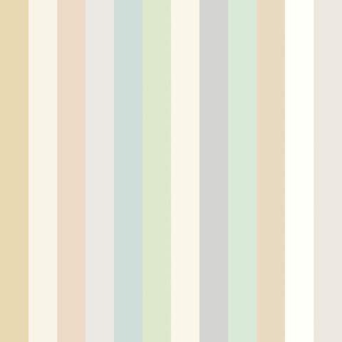 So Stripey Candy Kaleidoscope Limestone wallpaper by Ohpopsi, a neutral striped design
