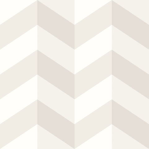 So Stripey Illusion Chevron Coconut Pop wallpaper by Ohpopsi, a white striped design
