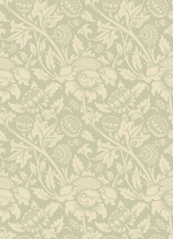 Elegance Damask Trail Bamboo wallpaper by Hoopla Walls, a beige damask design