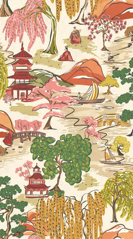 Hanashi Oka Koi wallpaper by Ohpopsi, an orange leaf design