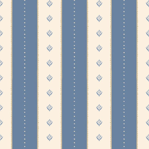 Purity Decorative Stripe Denim Mix wallpaper by Hoopla Walls, a blue striped design