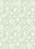 Purity Evelyn Trail Pear wallpaper by Hoopla Walls, a green floral design