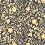 Eden Vol 1 Rosehip Trail Chalkboard wallpaper by Hoopla Walls, a grey floral design
