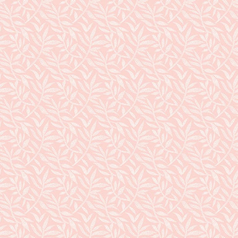 Riches of Nature Dotty Leaf Blossom wallpaper by Ohpopsi, a pink leaf design