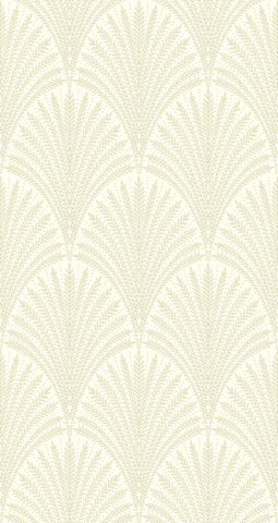 Elegance Leaf Fan Sage Green wallpaper by Hoopla Walls, a green leaf design