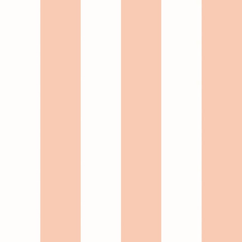 So Stripey Bloc Stripe Peach Puff wallpaper by Ohpopsi, a peach striped design