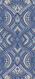 Elegance Ogee Damask Navy Blue wallpaper by Hoopla Walls, a blue damask design