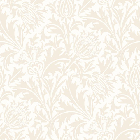 Eden Vol 2 Thistle Damask Oyster wallpaper by Hoopla Walls, a beige damask design