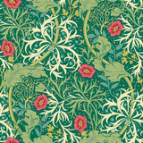 Eden Vol 1 Seaweed Garden Emerald wallpaper by Hoopla Walls, a green leaf design