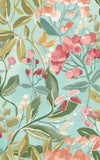 Riches of Nature Florence Ginger & Duckegg wallpaper by Ohpopsi, an orange floral design