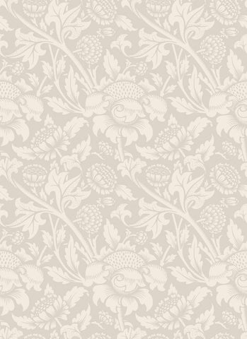 Elegance Damask Trail Stone wallpaper by Hoopla Walls, a grey damask design