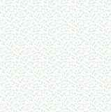 Purity Dotty Vine Seafoam wallpaper by Hoopla Walls, a teal leaf design