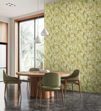 Hanashi Maku Matcha wallpaper by Ohpopsi shown on a full wall
