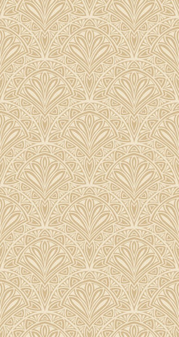 Elegance Deco Fan Gold wallpaper by Hoopla Walls, a gold geometric design